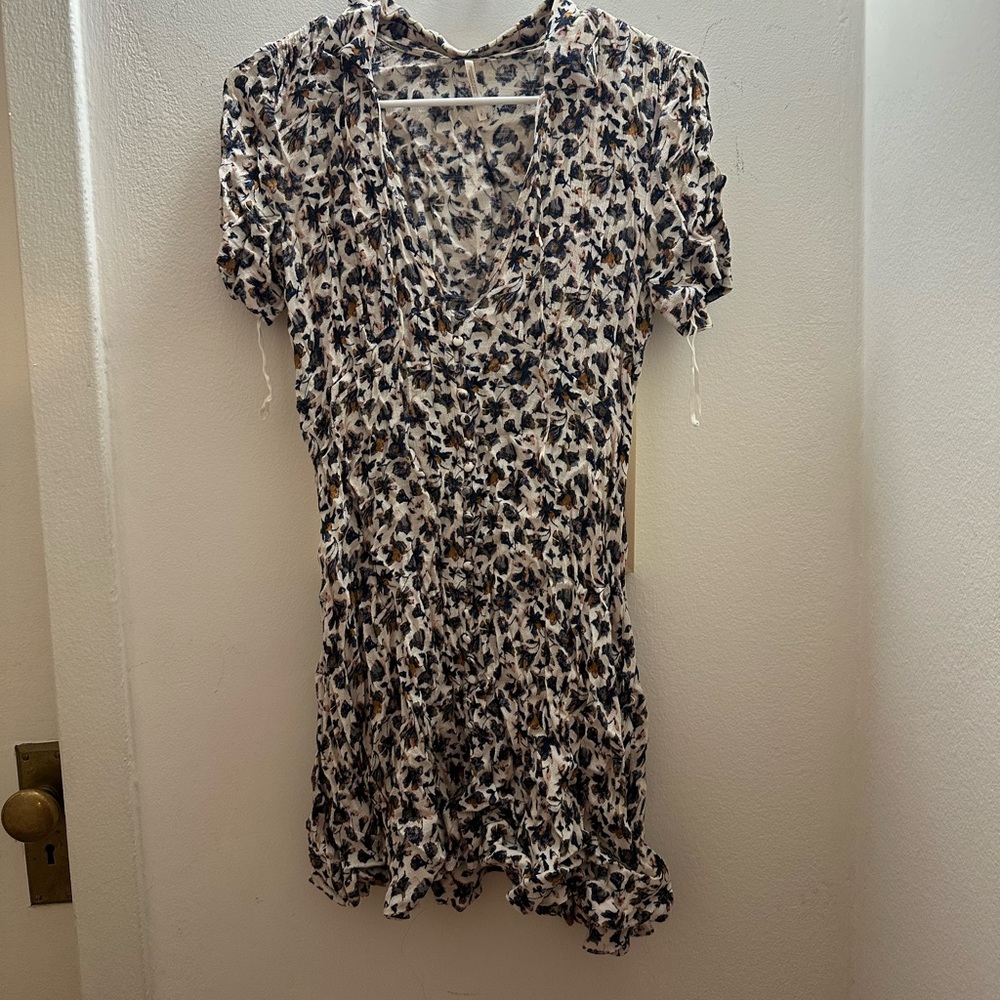 Free People Floral Mini Dress 6